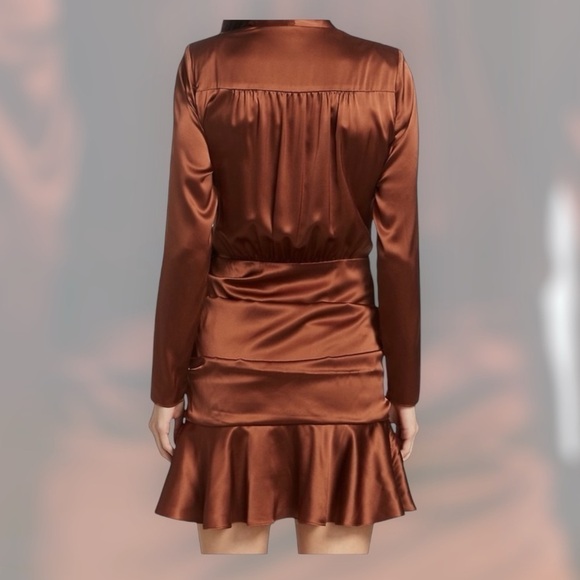 Veronica Beard Agatha Dress in Cognac - Picture 7 of 7